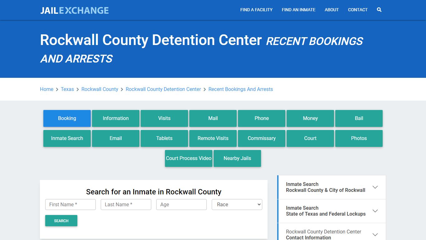 Rockwall County Detention Center Recent Bookings And Arrests