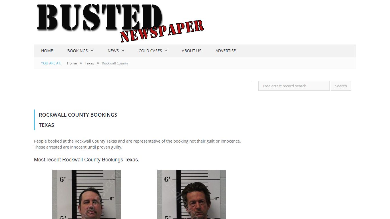 Rockwall County, TX Mugshots - BUSTEDNEWSPAPER.COM